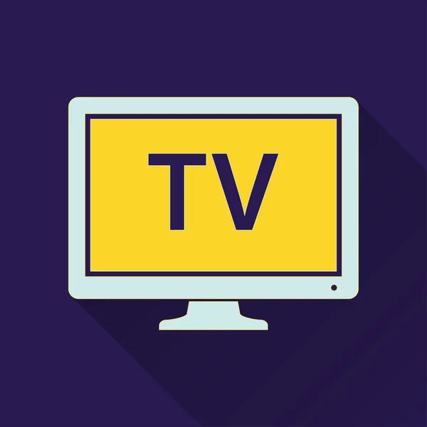 TV - icona vettoriale . — Vettoriale Stock