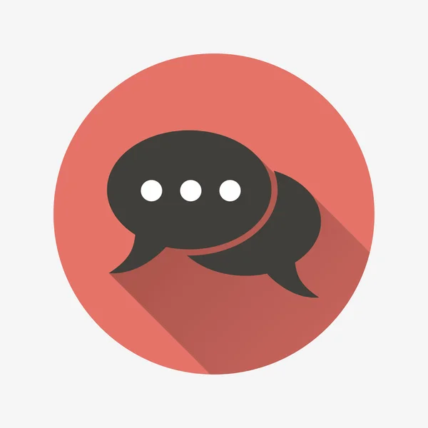 Chatten - vector pictogram. — Stockvector