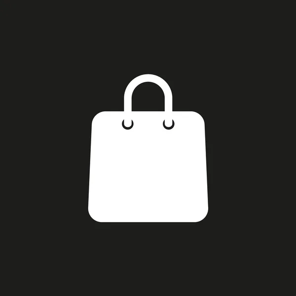 Bolsa de compras - icono de vector . — Vector de stock