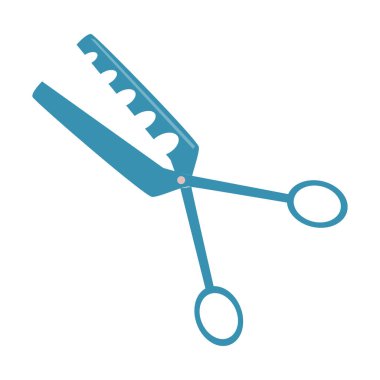 Saç makası. Kuaför aracı düz izoletli vektör simgesi