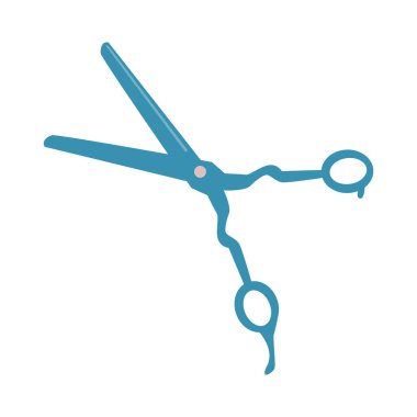 Saç makası. Kuaför aracı düz izoletli vektör simgesi