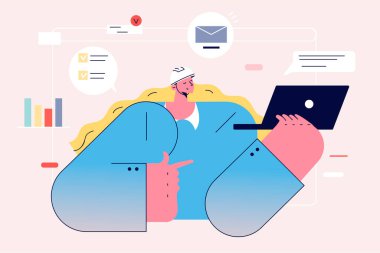 Kadın mimarlar ve online çalışma konsepti