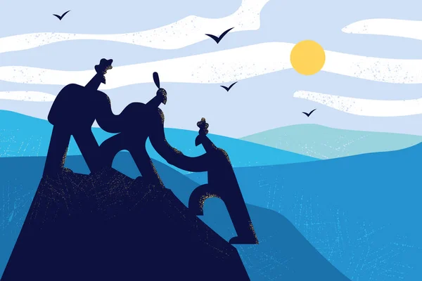 Partnership, business team and support concept Royalty Free Stock Vectors