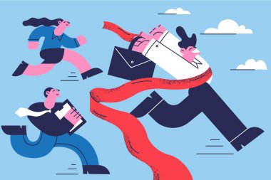 Liderlik, kazanma, yarışma konsepti