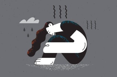 Grief, Depression, sadness concept.