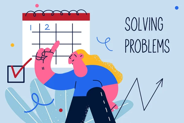 Solving problems, marketing, business concept — Διανυσματικό Αρχείο