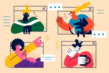 Online meeting or education concept