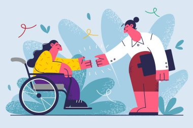 Job offer for disabled people concept