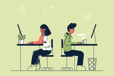 Ofis işi, iş, takım çalışması konsepti