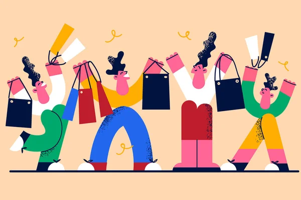 Shopping och försäljning i butik koncept — Stock vektor