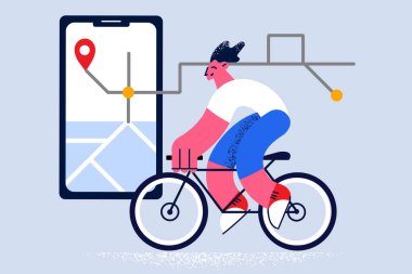 Konum kodu kavramına sahip navigasyon uygulaması