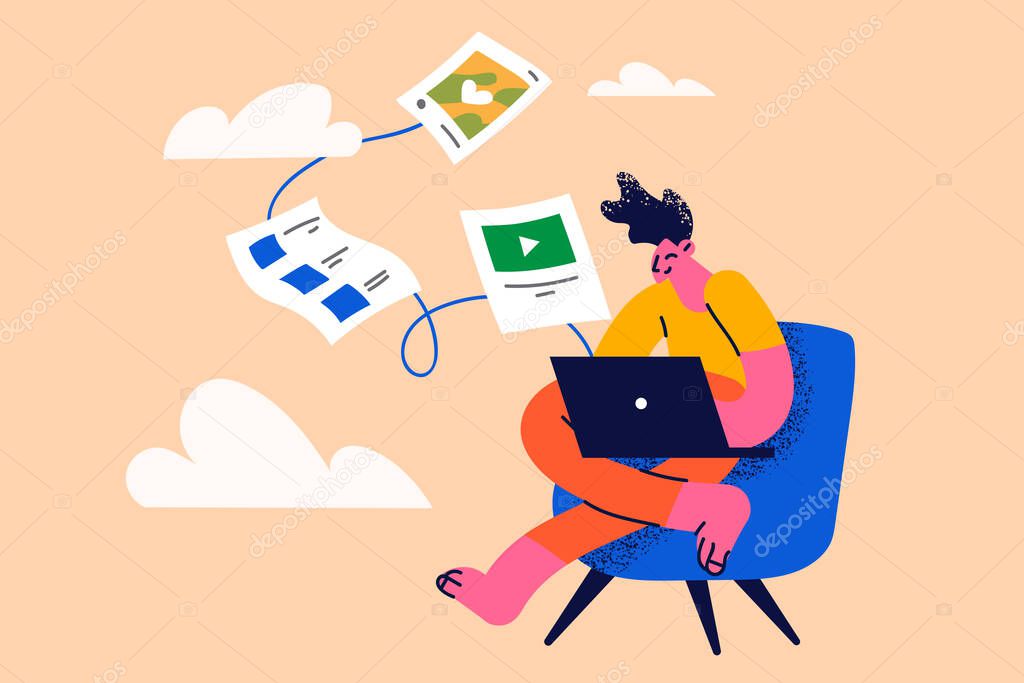 Cloud Backup Database Synchronization 488166140 - WDRFree Vector illustration of Cloud Backup Database Synchronization 488166140