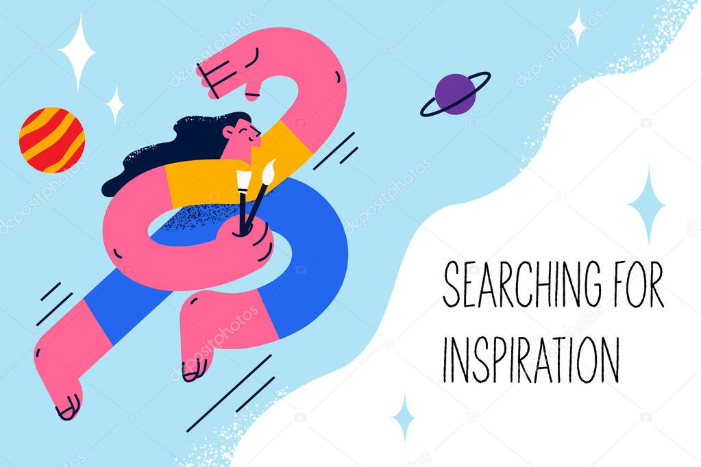 Searching for inspiration and ideas concept