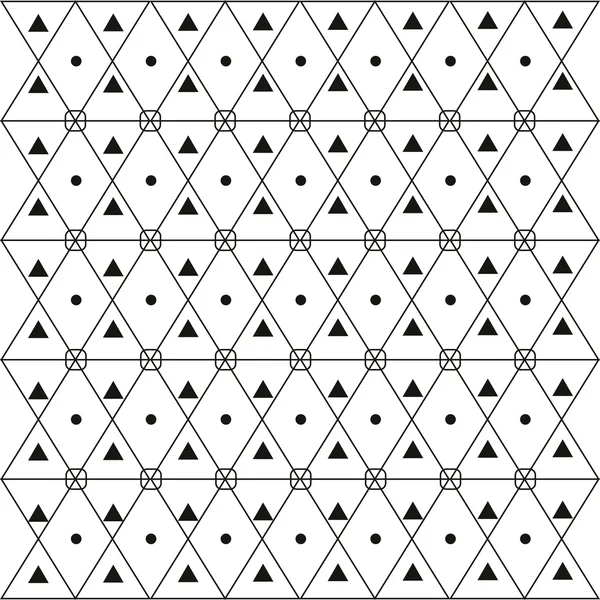 Abstract geometric seamless pattern. Black and white pattern . — Stock Photo, Image