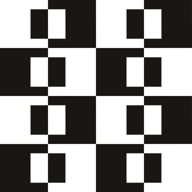 Soyut geometrik dikişsiz desen. Siyah ve beyaz desen .