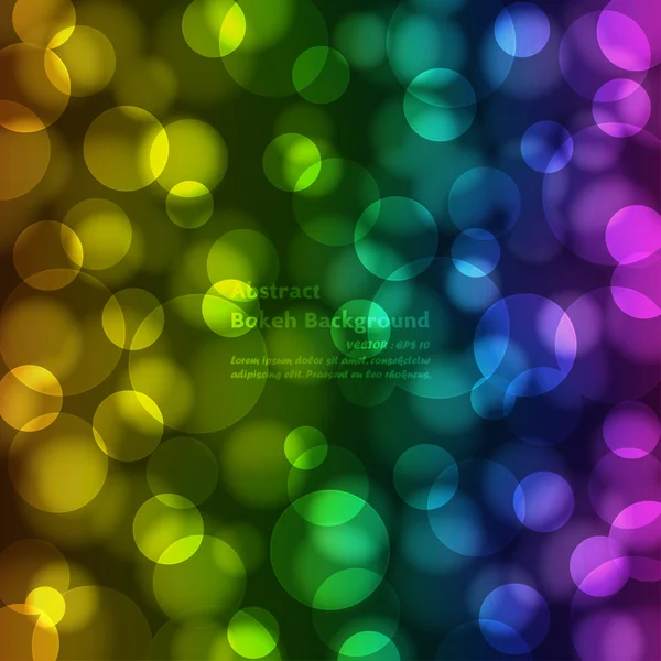 Fundo bokeh colorido — Vetor de Stock