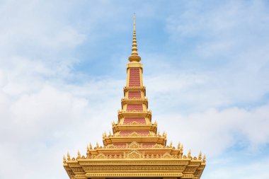 Phnom Penh, Phnom Penh / Kamboçya - 23 Eylül 2016: Norodom Bulvarı görüntüleri. Phnom Penh 'deki bulvarın detayları. Krallarının anısına..