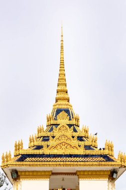 Phnom Penh, Phnom Penh / Peru - 23 Eylül 2016: Kamboçya Kral Sarayı 'nın resmi. Mimarinin ayrıntıları.