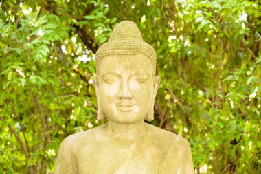 Phnom Penh, Phnom Penh / Peru - 23 Eylül 2016: Kamboçya Kralı sarayında Buda 'nın resmi. Mimarinin ayrıntıları.