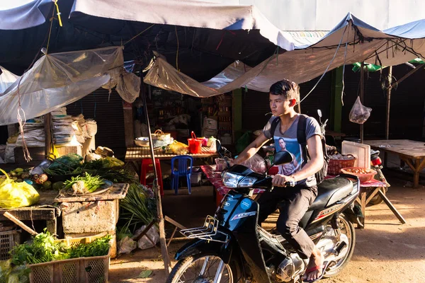 Phnom Penh Phnom Penh Camboya Septiembre 2016 Imagen Mercado Abierto — Foto de Stock