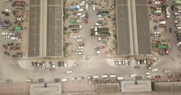 Lima Lima Peru November 2020 Luchtvideo Met Drone Producentenmarkt Mercado — Stockvideo