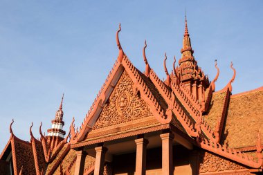 Phnom Penh, Phnom Penh - Kamboçya - 8 Kasım 2016: Kamboçya Ulusal Müzesi 'nin mimarisinin detayları.