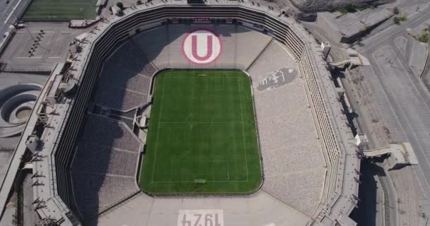 Lima Lima Perú Abril 2021 Vídeo Aéreo Del Estadio Monumental — Vídeo de stock