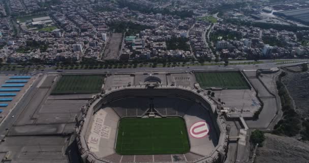 Lima Lima Peru Abril 2021 Vídeo Aéreo Estádio Monumental Lima — Vídeo de Stock