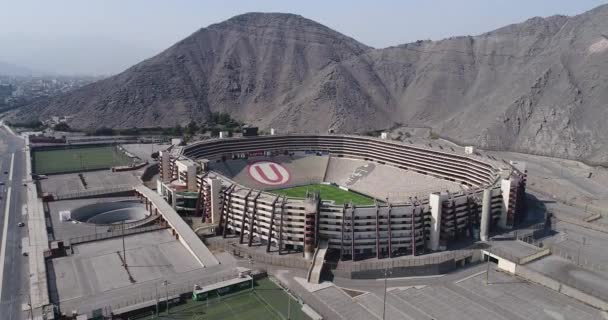 Lima Lima Perú Abril 2021 Vídeo Aéreo Del Estadio Monumental — Vídeo de stock