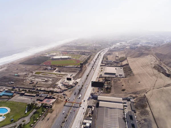 Lima Lima Peru Kwietnia 2021 Media Lotnicze Nad Limą Peru — Zdjęcie stockowe