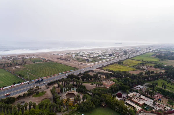 Lima Lima Perú Abril 2021 Medios Aéreos Sobre Lima Perú — Foto de Stock