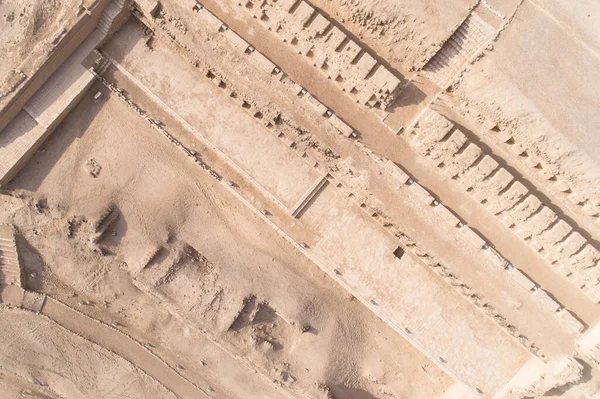 Lima Lima Peru April 2021 Luchtfoto Boven Pachacamac Tempel Archeologisch — Stockfoto