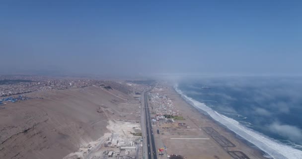 Lima Lima Peru April 2021 Flygmedia Över Lima Peru Panamerikansk — Stockvideo