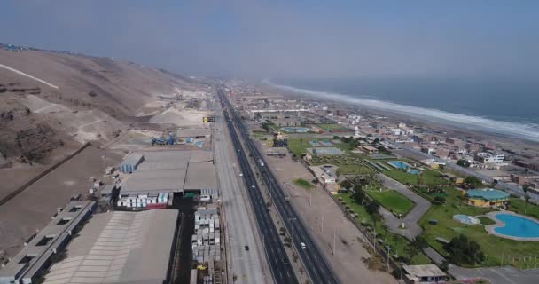 Lima Lima Perú Abril 2021 Medios Aéreos Sobre Lima Perú — Vídeo de stock