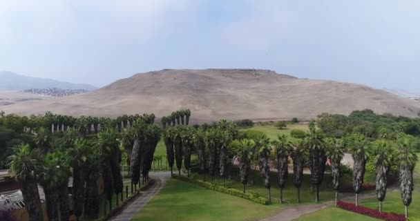 Lima Lima Perù Aprile 2021 Video Aereo Sul Tempio Pachacamac — Video Stock