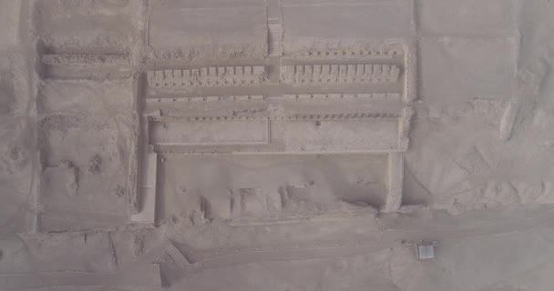 Lima Lima Peru April 2021 Luftaufnahme Des Tempels Pachacamac Archäologischer — Stockvideo