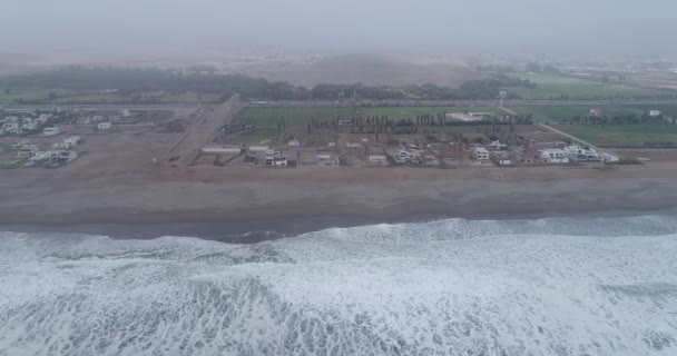 Lima Lima Peru Dubna 2021 Letecké Video Chrámu Pachacamac Archeologický — Stock video