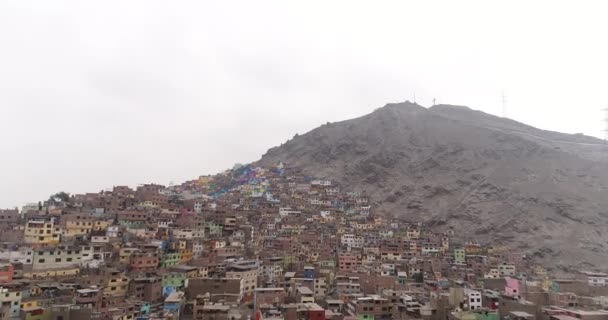 Lima Lima Pérou Mai 2021 Vidéo Aérienne Colline San Cristobal — Video