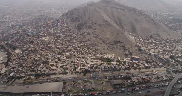 Lima Lima 2021 07Th Aerial Video San Cristobal Hill Lima — 비디오