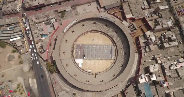 Lima Lima Peru Mayıs 2021 Plaza Toros Acho Nun Hava — Stok video