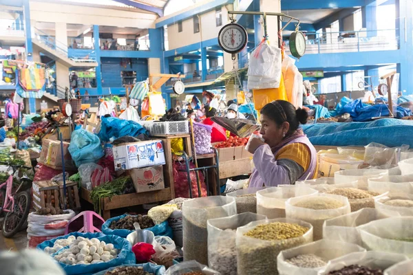 Urubamba Cuzco Perú Agosto 2021 Imagen Dentro Del Mercado Central — Foto de Stock