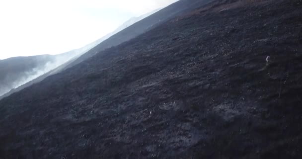 Vidéo Incendie Dans Les Andes Péruviennes Urubamba Cuzco Montagnes Feu — Video