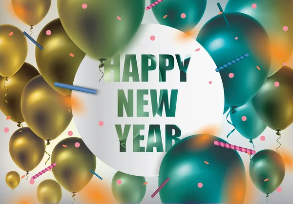 Mutlu yeni yıl kutlama arka plan — Stok Vektör