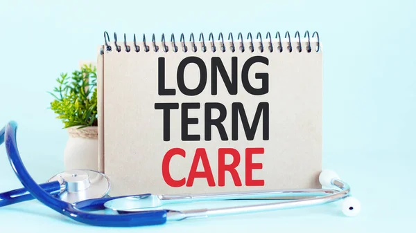 Long Term Care Diagnosis Written White Piece Paper Treatment Prevention — Stock Photo, Image