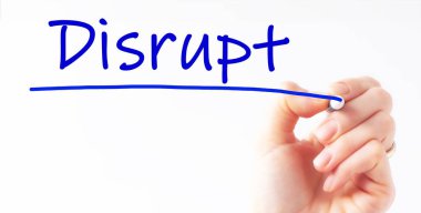 El yazması yazması mavi renk kalemi, konsept, stok resmi ile bozulur