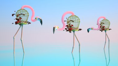  Flamingo Birdcages yapılan