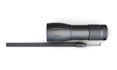 Flashlight isolated on white background. 3d render image