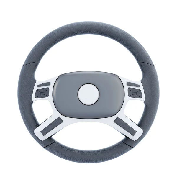 Volant auta izolovaných na bílém pozadí. 3D vykreslování — Stock fotografie