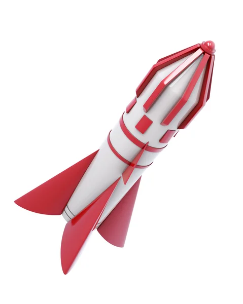 Spaceship isolated on a white background. 3d render image — Stock Photo, Image