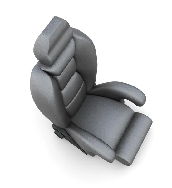 Asiento de coche aislado sobre fondo blanco. 3d imagen de renderizado — Foto de Stock